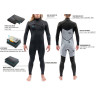 Гидрокостюм DAKINE MEN'S MISSION CHEST ZIP FULL SUIT 3/2mm Black Размер L DK21M32MZ (0604565433879)